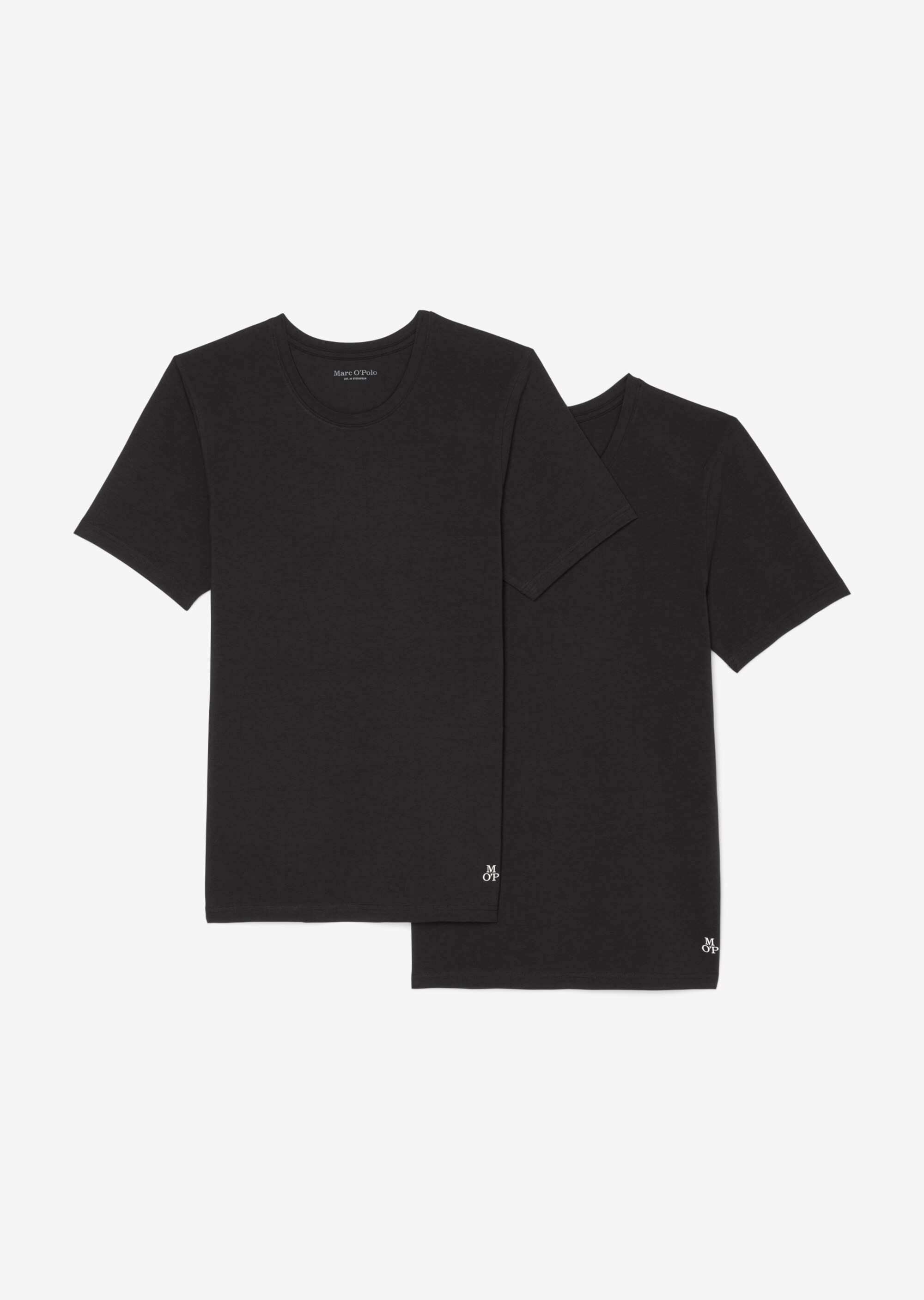 Lounge-T-Shirt mit Rundhalsausschnitt im 2er Set