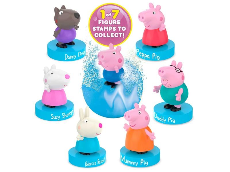 Craze Badekugel Inkee – Peppa Pig 1 Stück Überraschungs-Badebombe mit einem Peppa Wutz Stempel