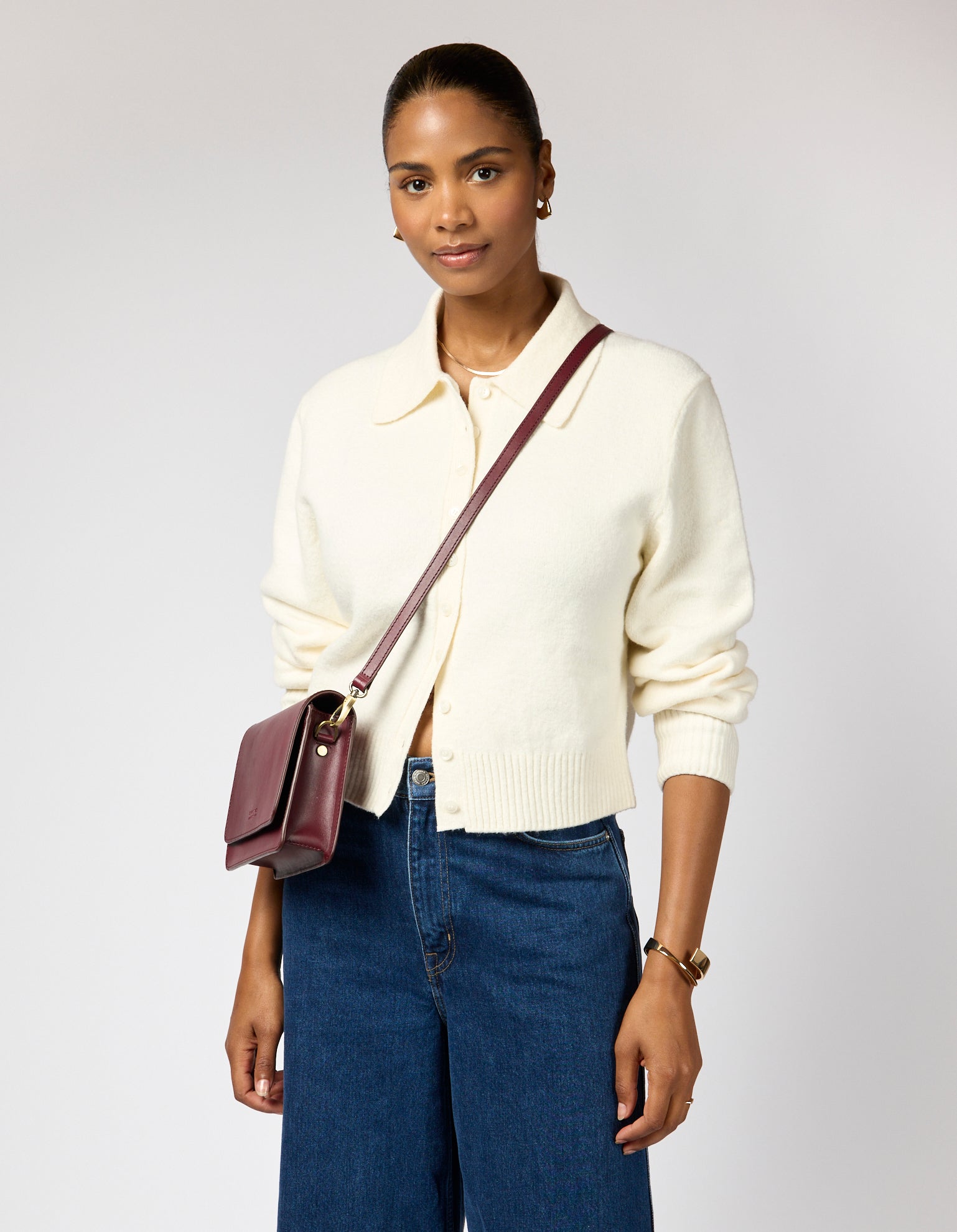 Audrey Mini - Dark Cherry Classic Leather