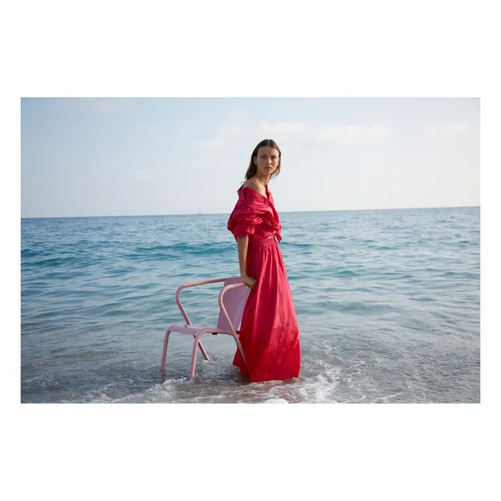 Âme Chemise Daddy Popeline de Coton | Rose fuschia
