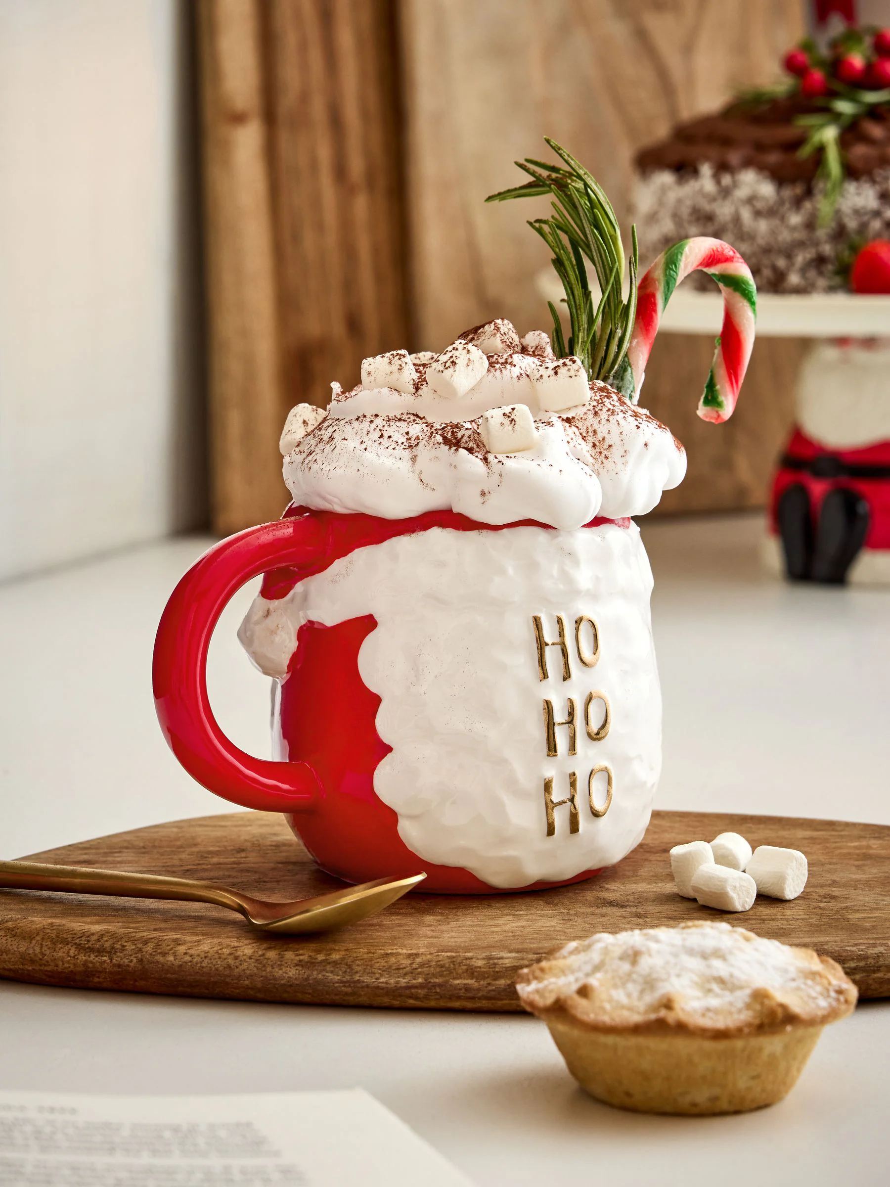 Kerstmok met kerstman