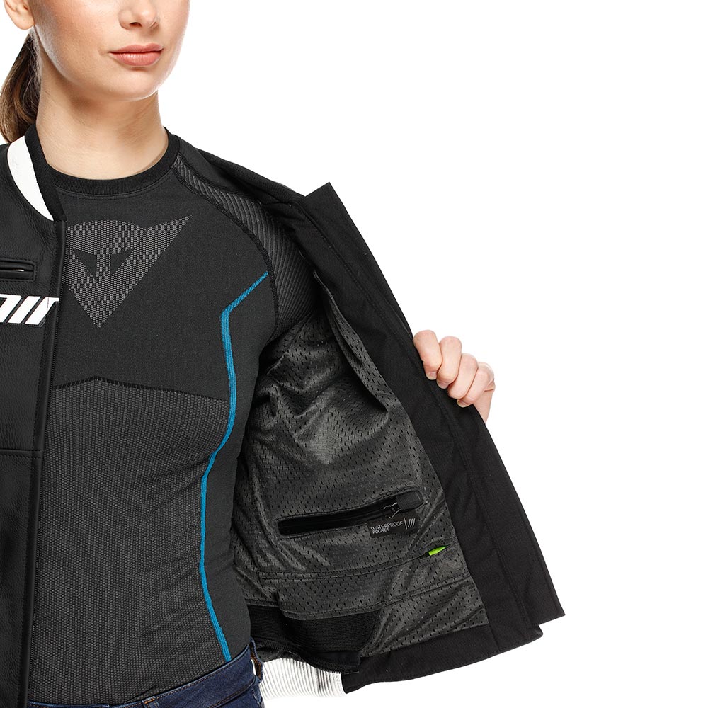 Dainese - Blouson femme Racing 5 Woman Noir / Blanc