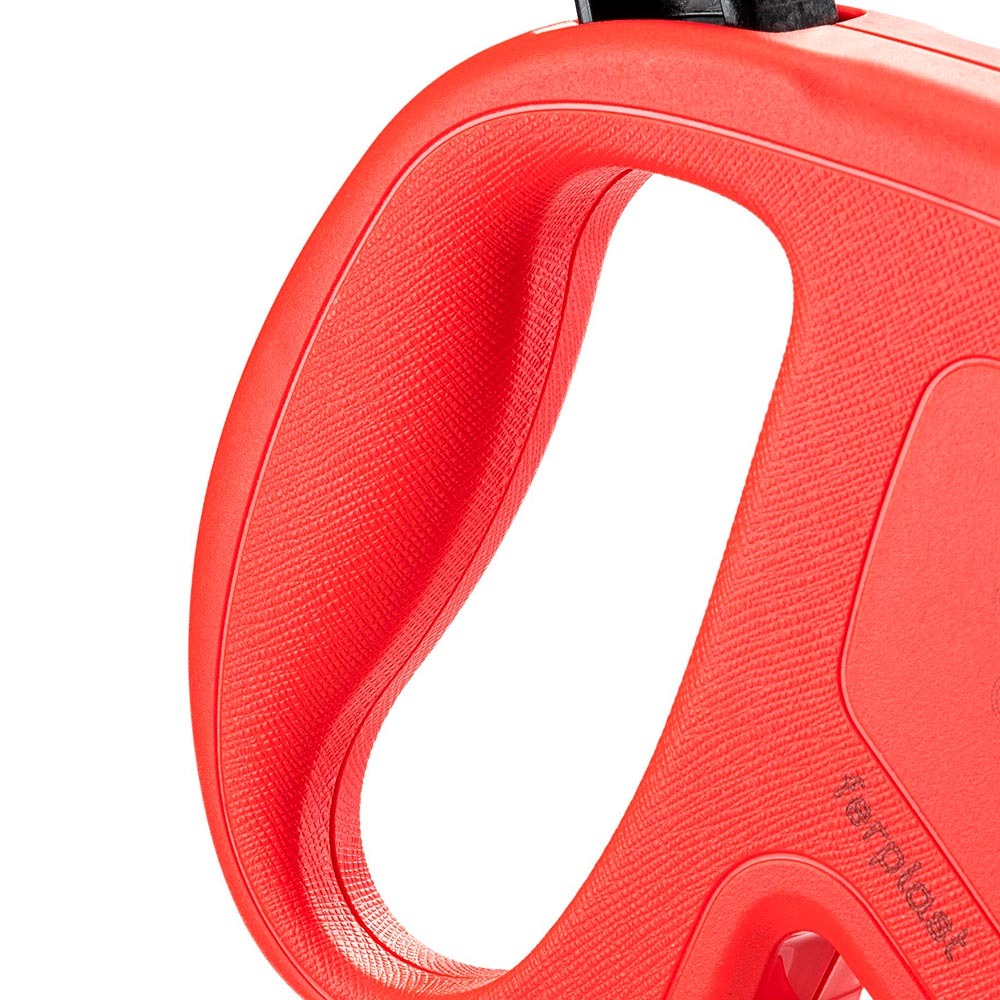Laisse extensible pour grands chiens flippy one cord l , cordon rétractable 5 m, max 35 kg, rouge