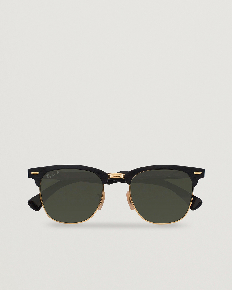 Ray-Ban 0RB3507 Clubmaster Sunglasses Black Arista/Polar Green
