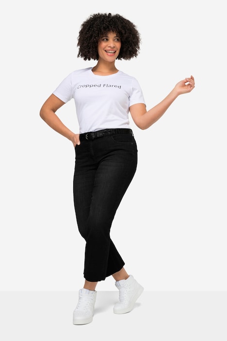 7/8-Jeans Claire, Stretchkomfort, geschnittener Saum, 5-Pocket