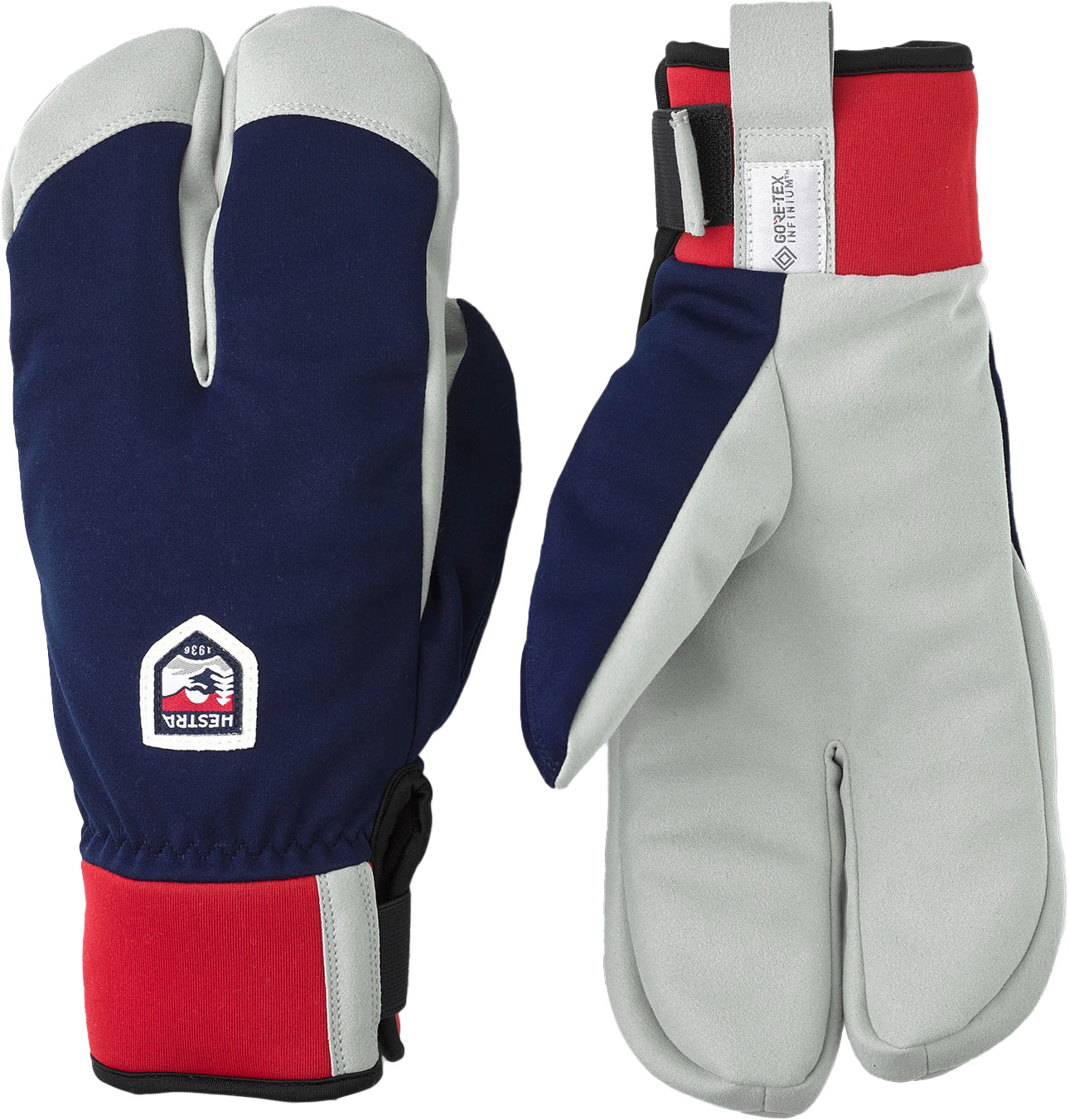 W.S. Wool Terry Split Mitt Navy