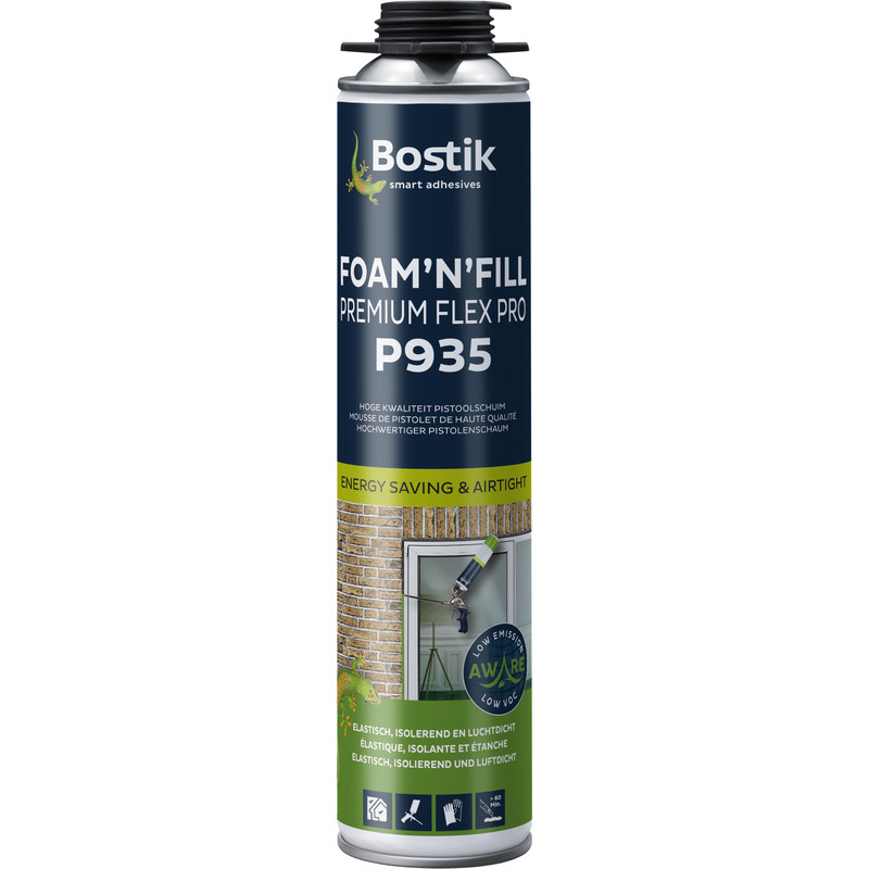Bostik Premium P935 PU-gunfoam elastisch Wit 750ml
