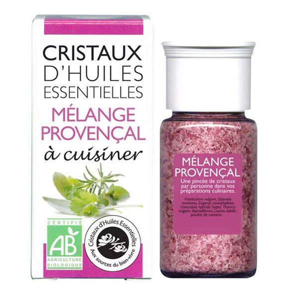 Mélange provençal - Cristaux d'huiles essentielles à cuisiner - Bio