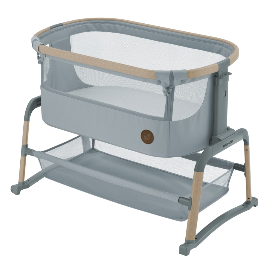 Iora Air Beistellbettchen 0 - 6 M   0 - 9 kg    Allround-Netzgewebe |    Erhöhter Komfort |    Schaukelmodus |    100 % recycelte Eco Care-Stoffe |
