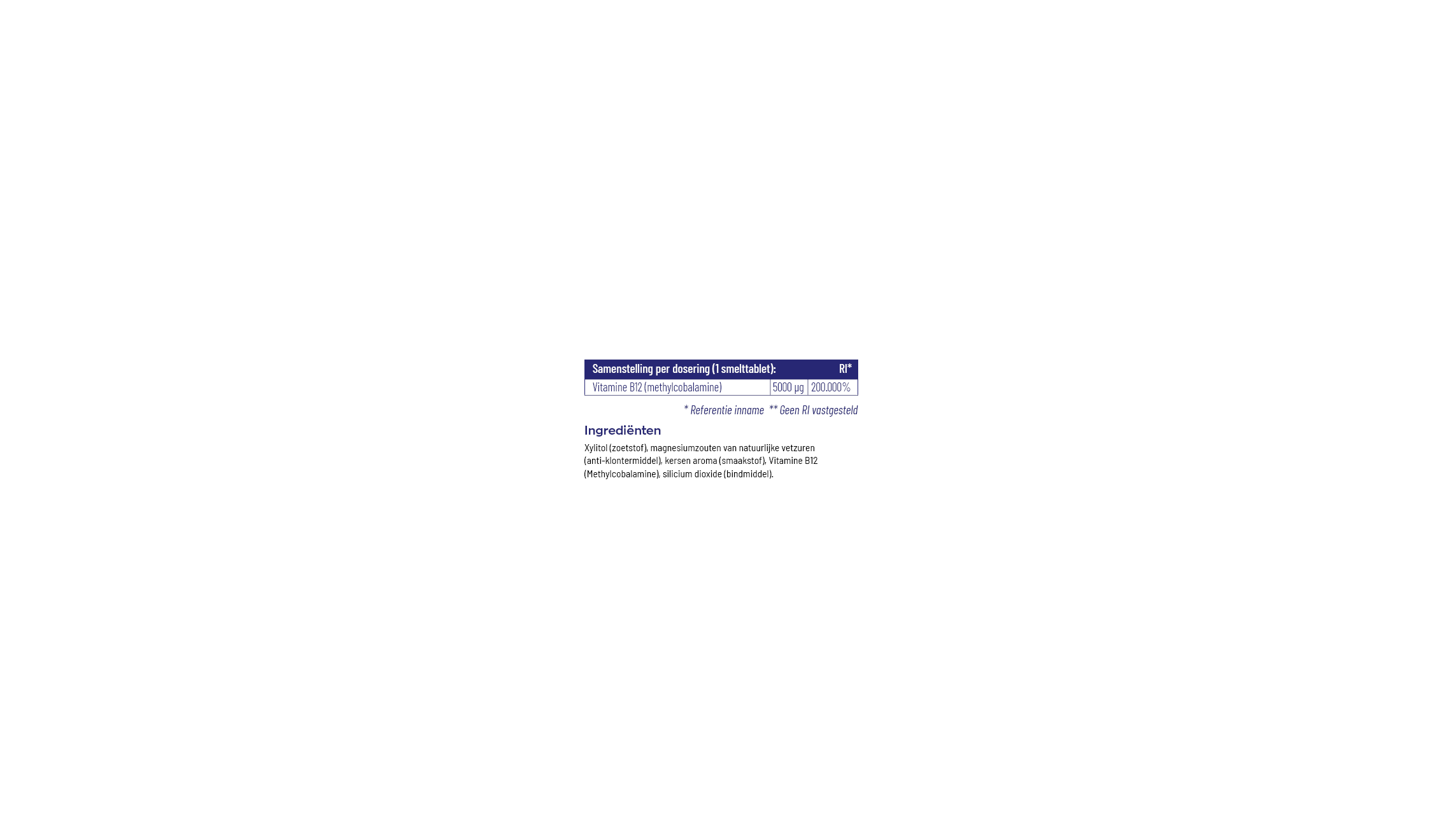 B12 5000 mcg Methylcobalamine