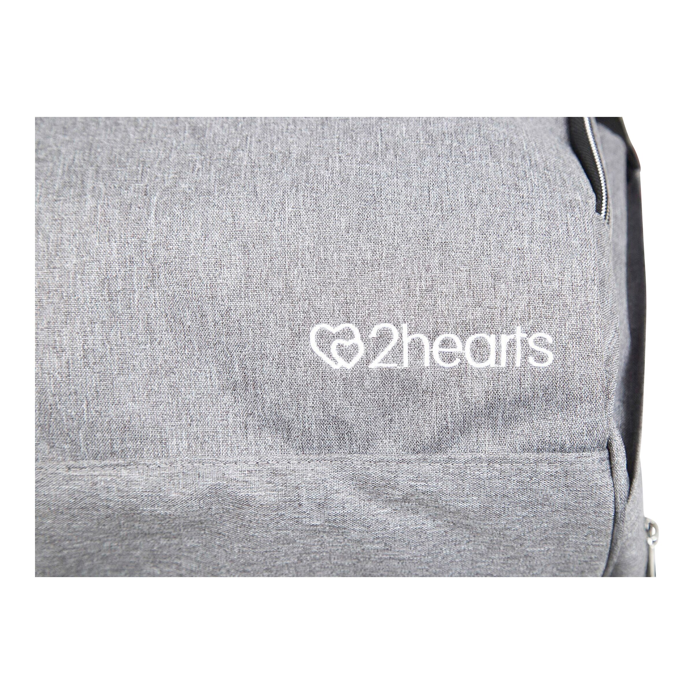 2hearts Wickelrucksack grau melange