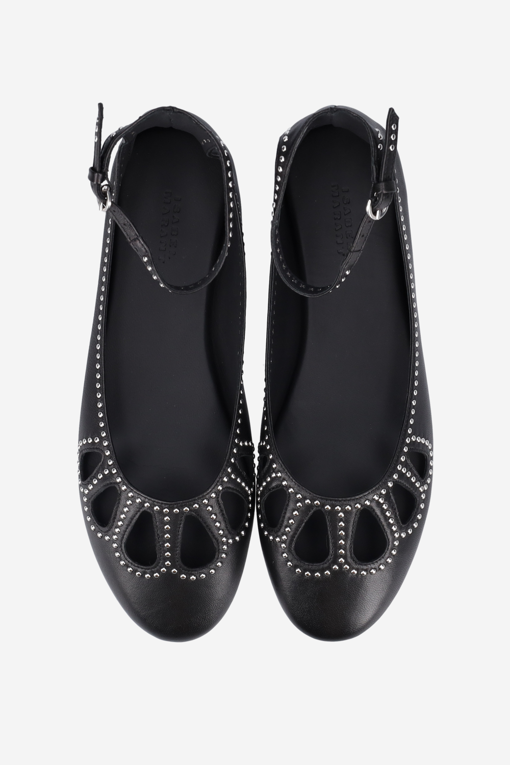 Bloris openwork leather ballerinas