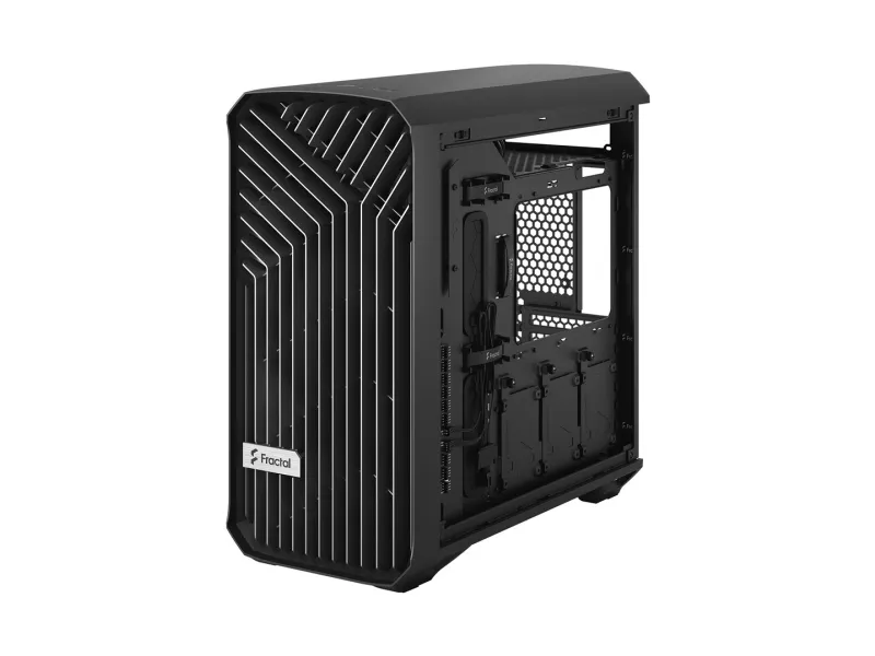 Fractal Design Torrent Compact - Tower - udvidet ATX - ingen strømforsyning (ATX) - sort TG mørk tone - USB/Lyd