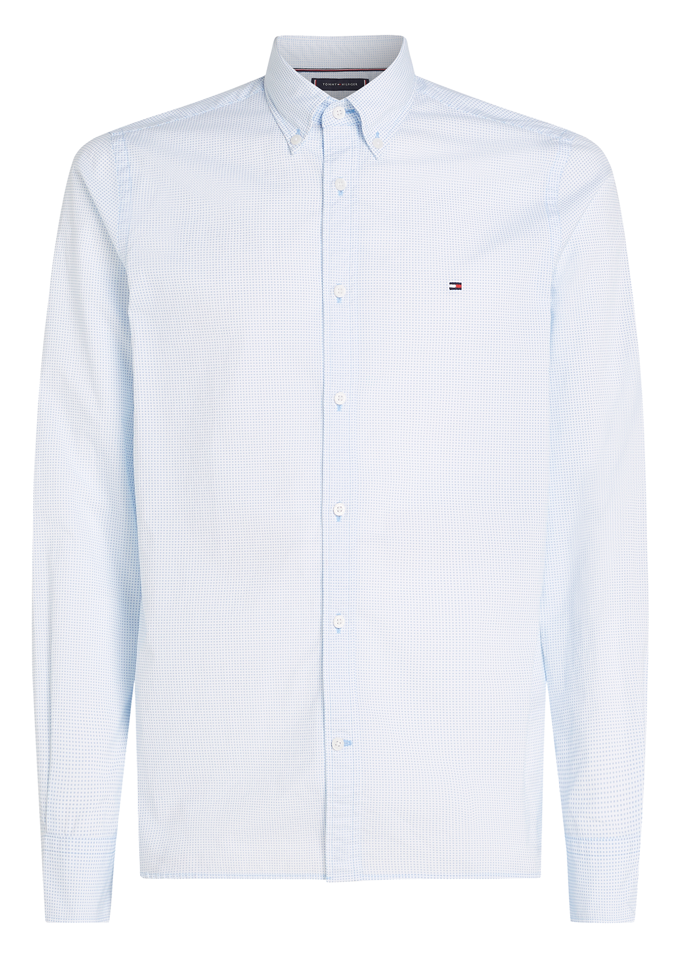 Chemise regular imprimée en coton | Bleu