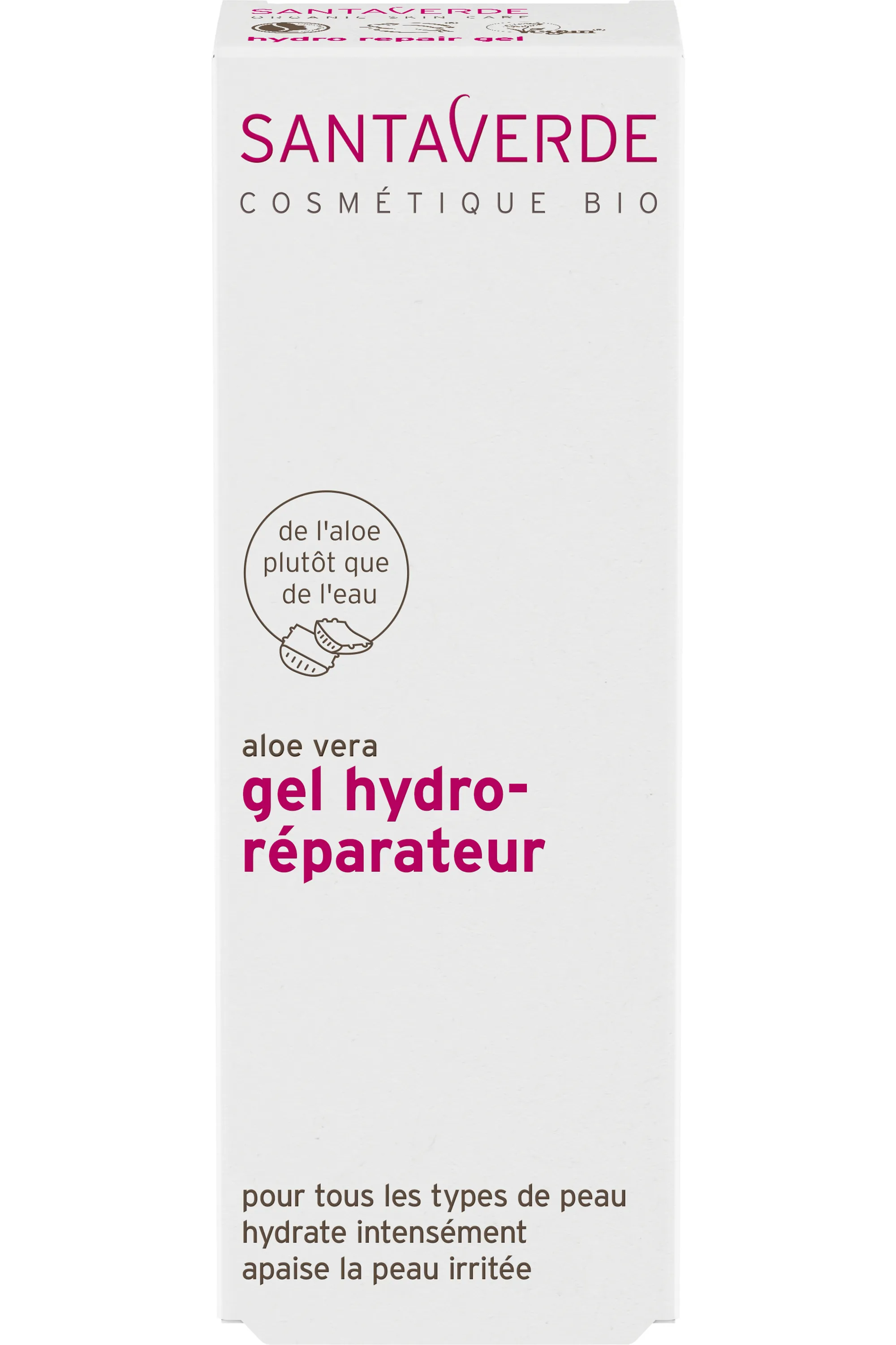 Santaverde Gel hydratant à l’aloe vera bio-30 ml