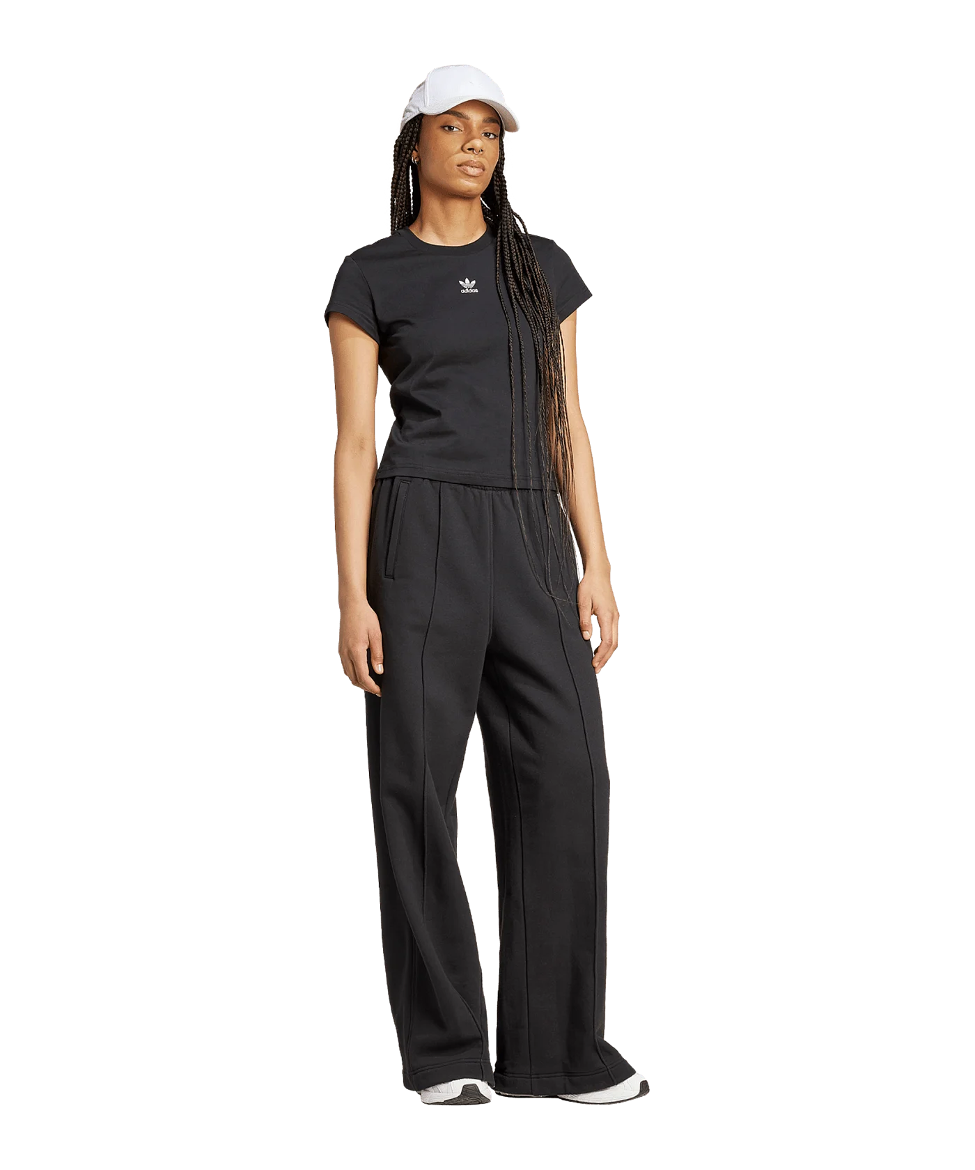adidas Originals Essential Slim T-Shirt Damen Schwarz