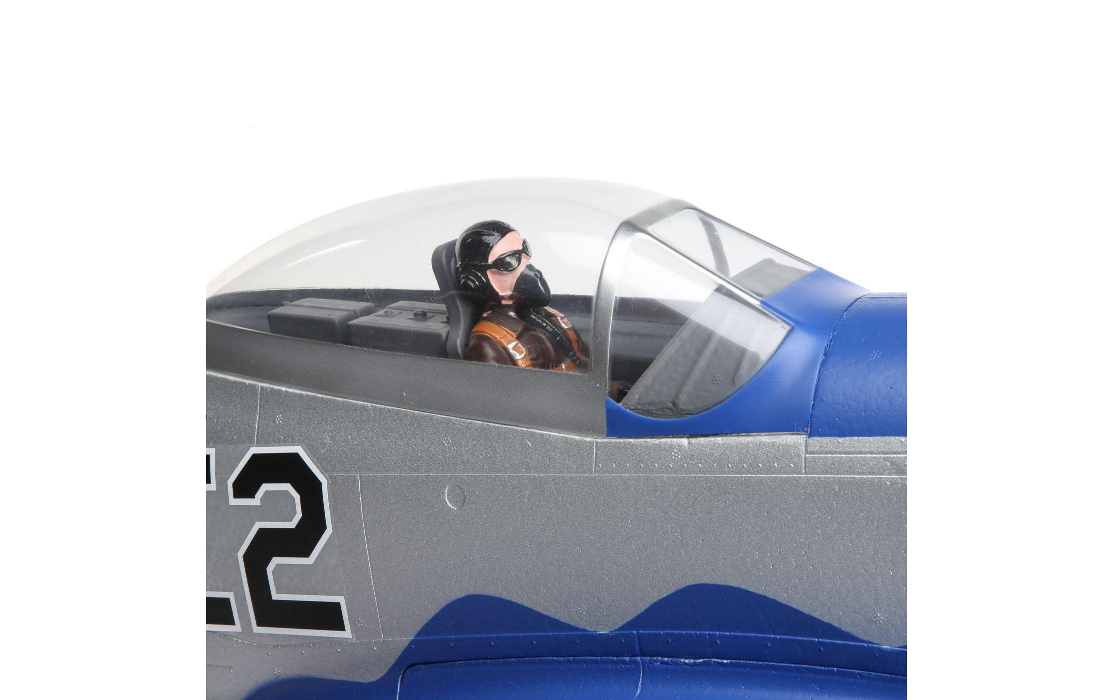 Flugzeug P-51D Mustang 1500 mm BNF Basic<br>Warbird