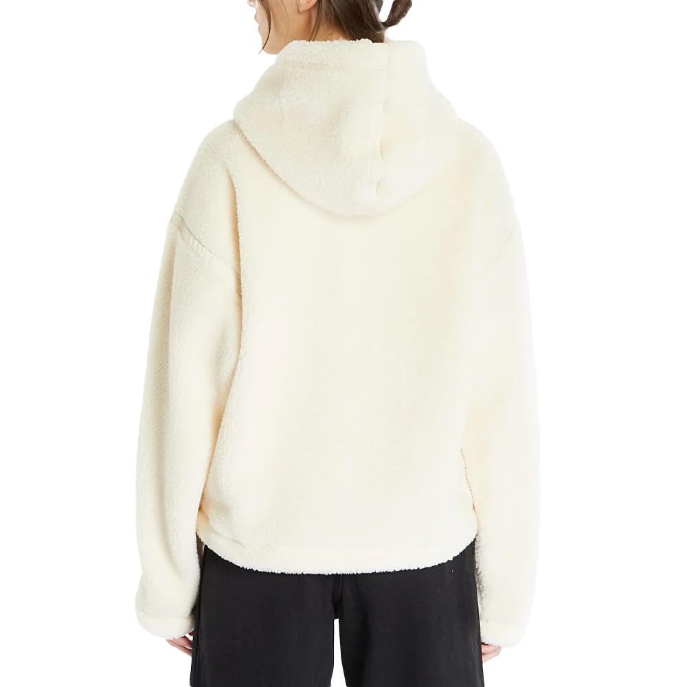 Adidas Sweat à capuche Ecru Femme Adidas Sherpa