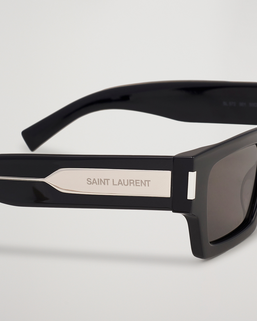 Saint Laurent SL 572 Sunglasses Black/Crystal