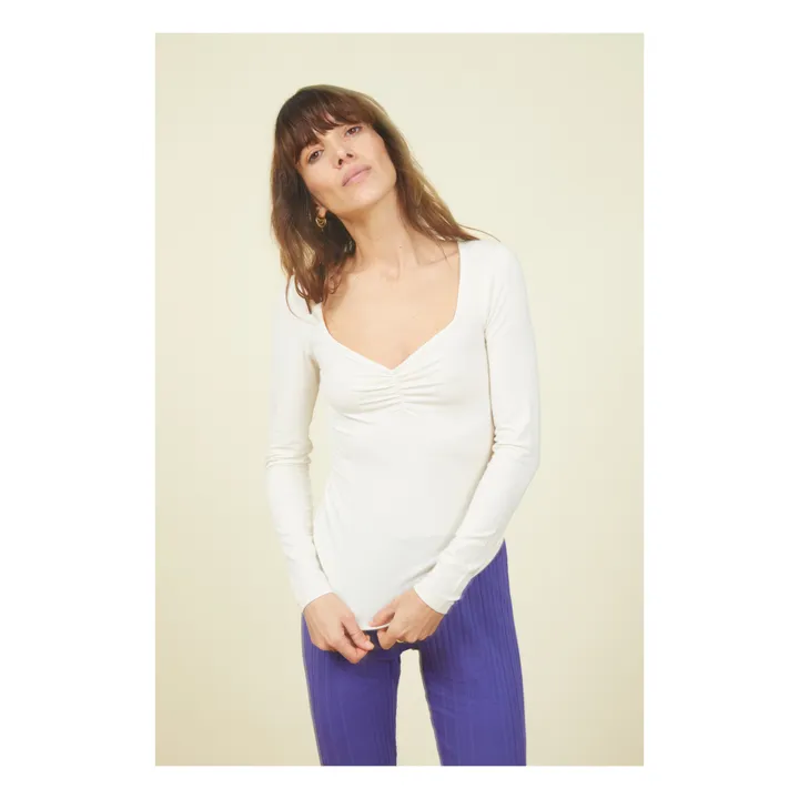 SMALLABLE BASICS Top Femme Froncé Jersey | Sable