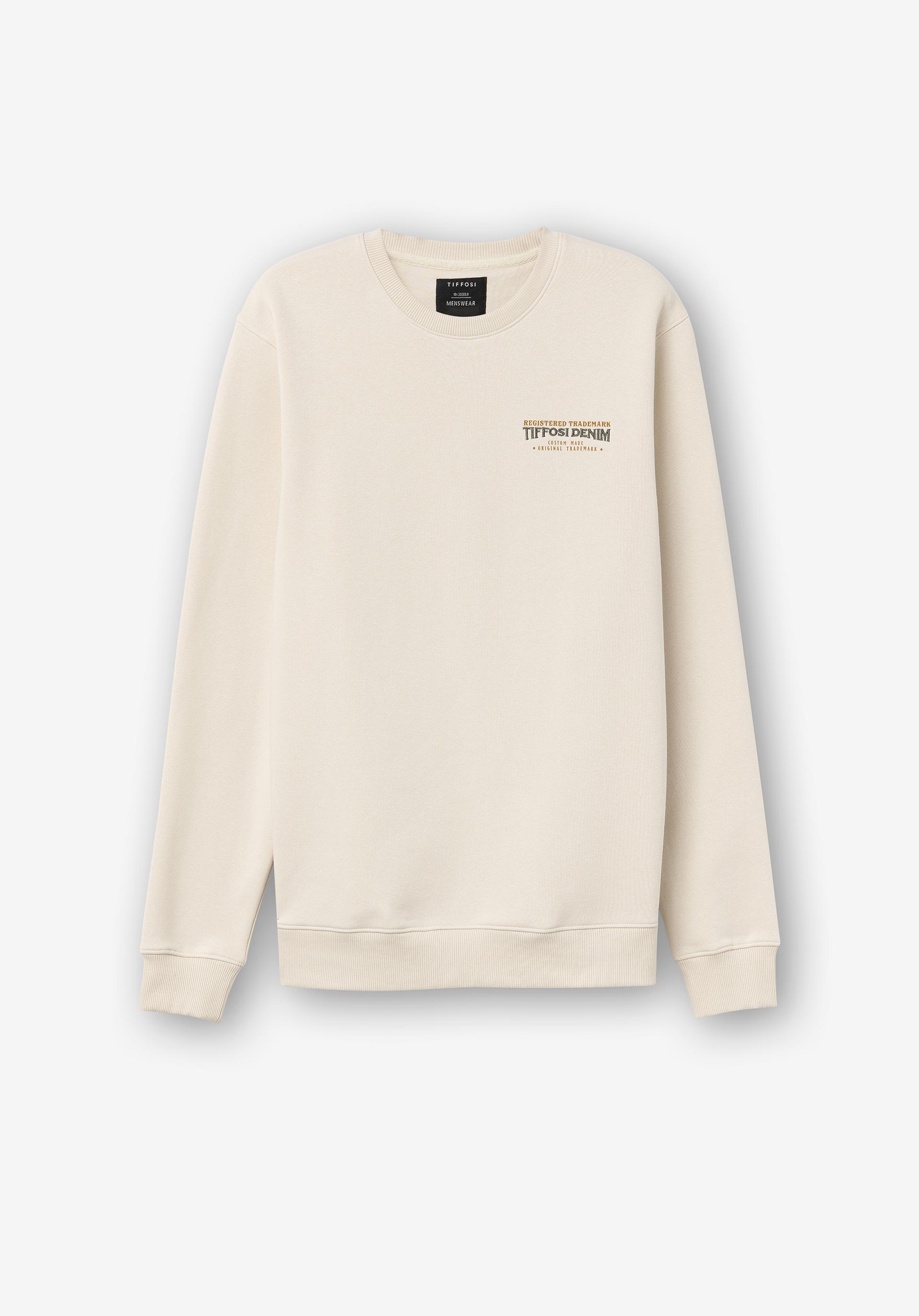 Sweatshirt com Estampado e Bordado Frontal
