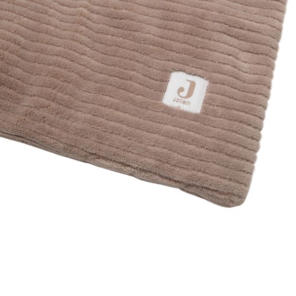 Jollein Boxkleed Box Cloudy Rib - Milky Coffee - 100×100 cm