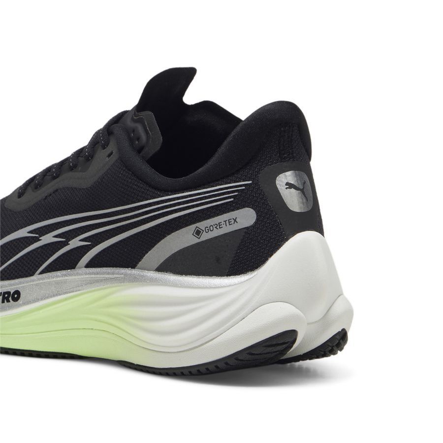 PUMA Chaussures de Running Velocity Nitro 3 GTX - Noir/Argenté/Fizzy Apple Femme