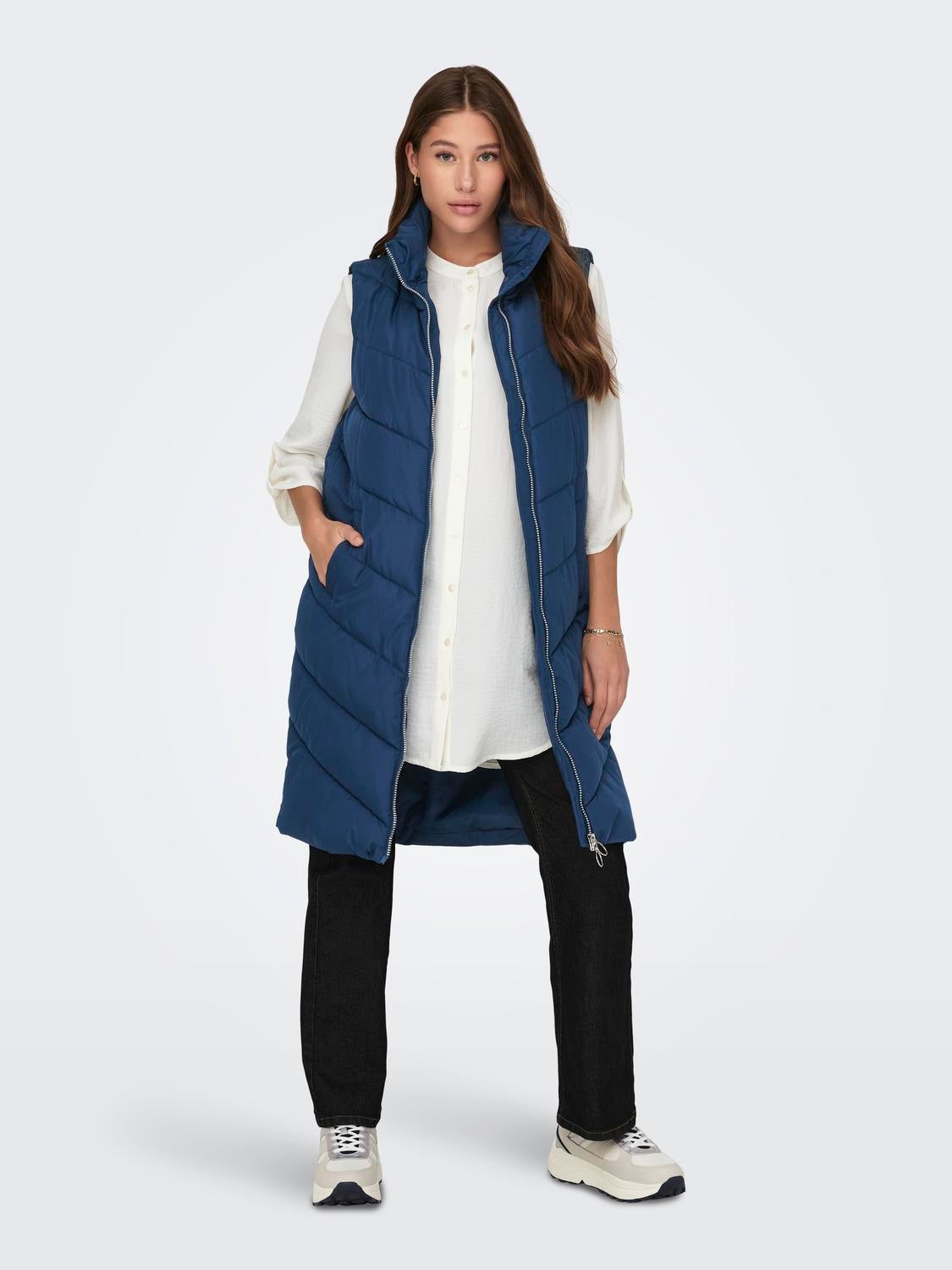 JDYFINNO Daunenweste Dark Denim