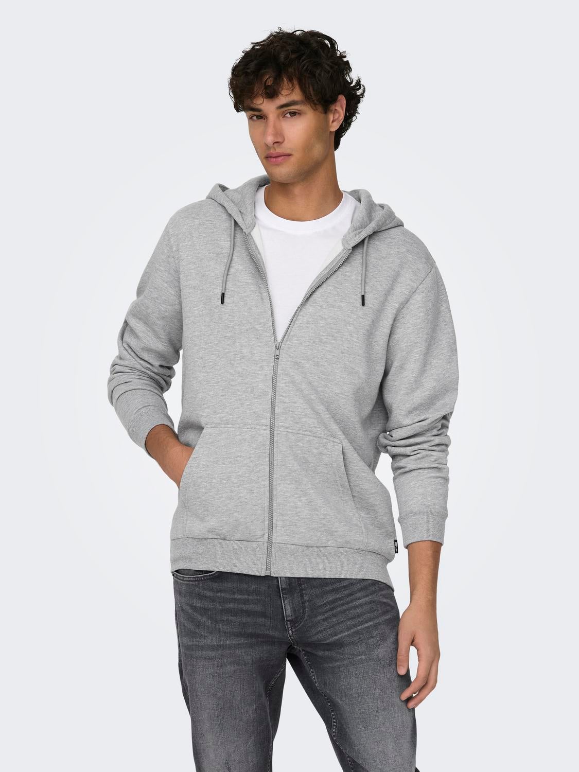 ONSCERES Sweatshirt Light Grey Melange