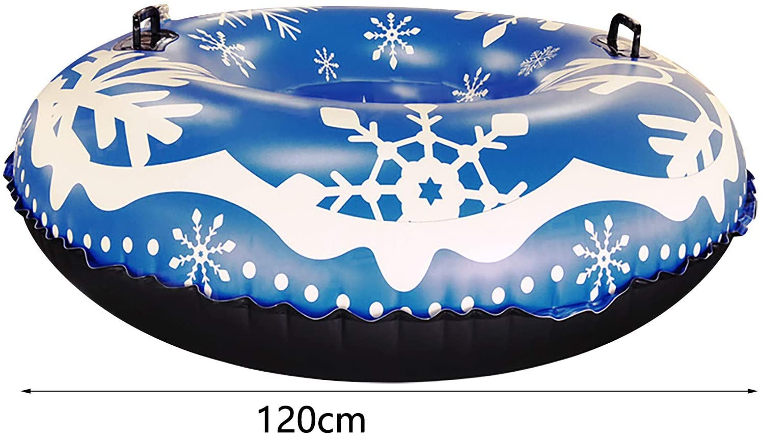(100cm) Winter Luft Schlitten Grosse Aufblasbare Schnee Luftmatratze Snow Tube Rodel Reifen - Blau