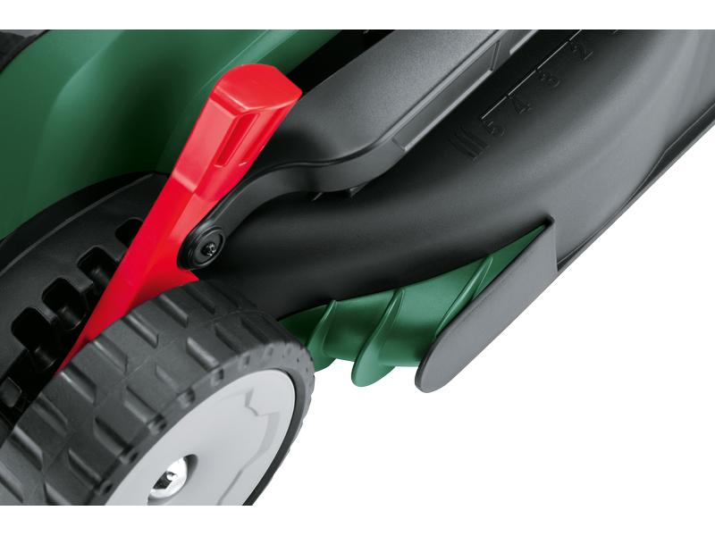 Bosch Akku-Rasenmäher UniversalRotak 2x18V-37-550 Kit (2 x Kraftvolles Mähen und bequeme Grasschnittsammlung für mittelgrosse bis grössere Rasenflächen