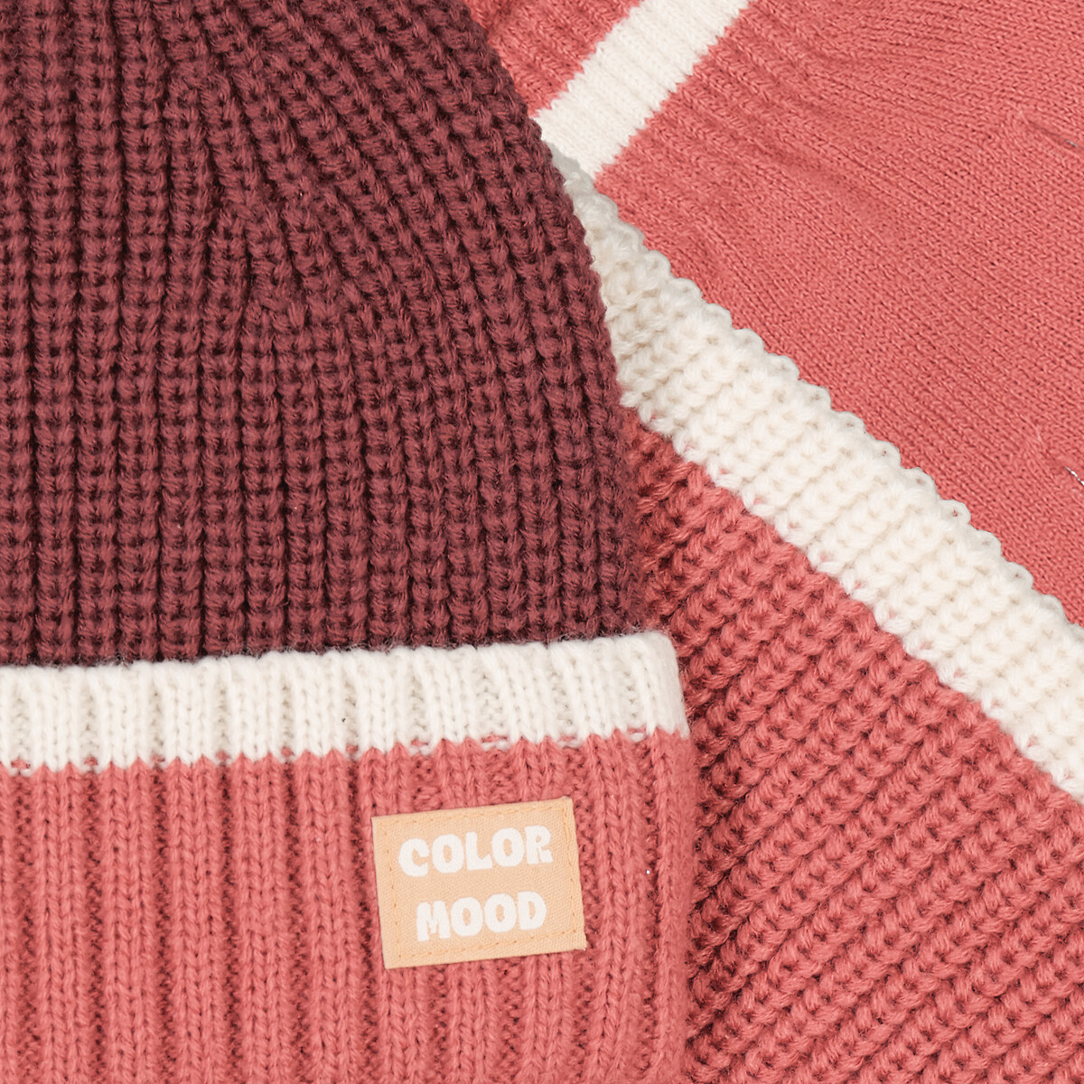 COLEÇÃO LA REDOUTE<br>Conjunto de gorro, cachecol e luvas, forro de lã