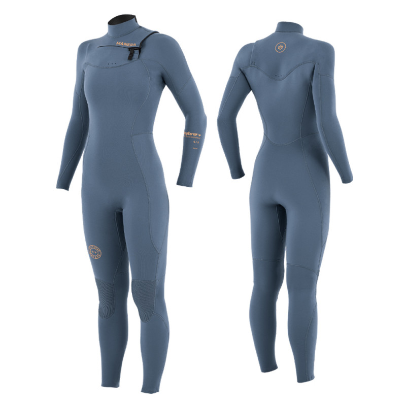 COMBINAISON FEMME MANERA SEAFARER+ 4/3 FRONTZIP PEWTER