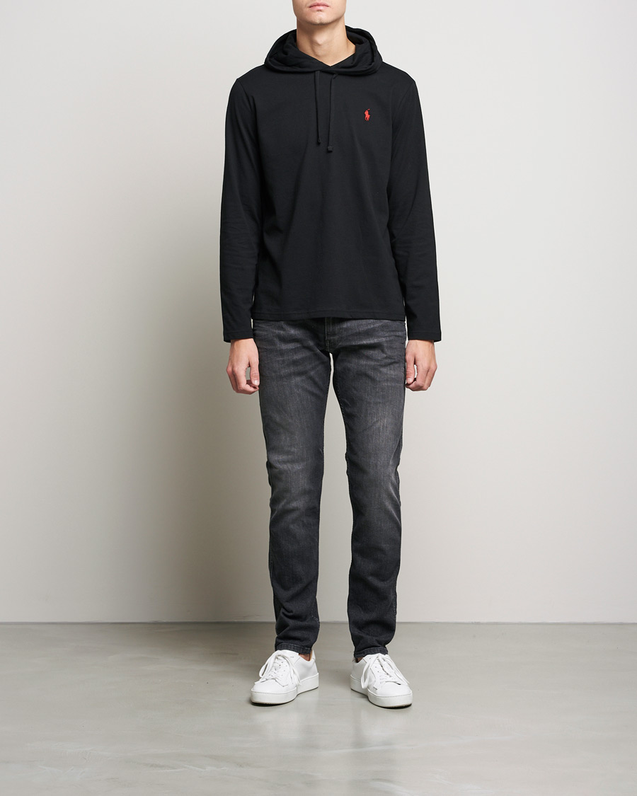 Polo Ralph Lauren Long Sleeve Hooded T-Shirt Polo Black