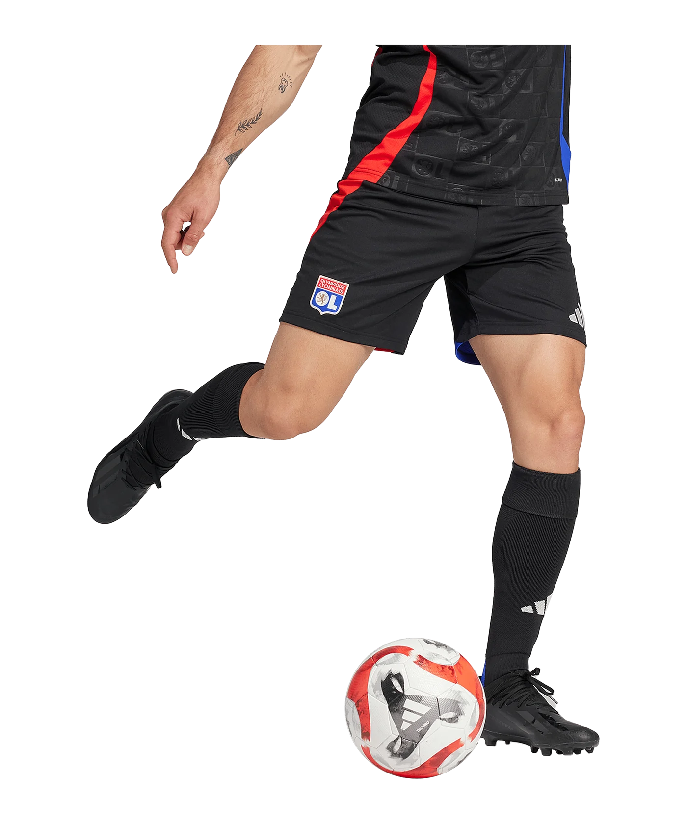 adidas Olympique Lyon Short Away 2024/2025 Schwarz