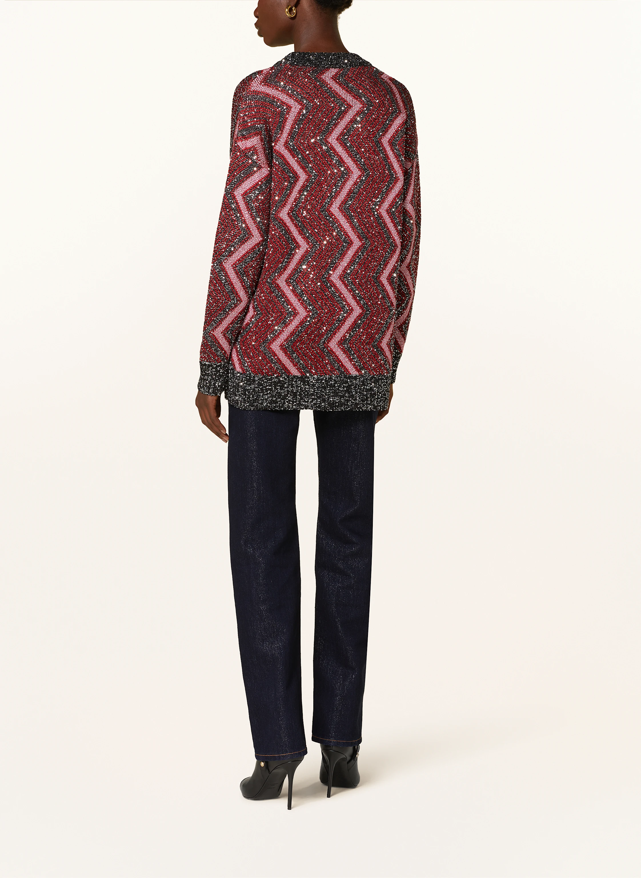 MISSONI Strickjacke mit Pailletten und Glitzergarn