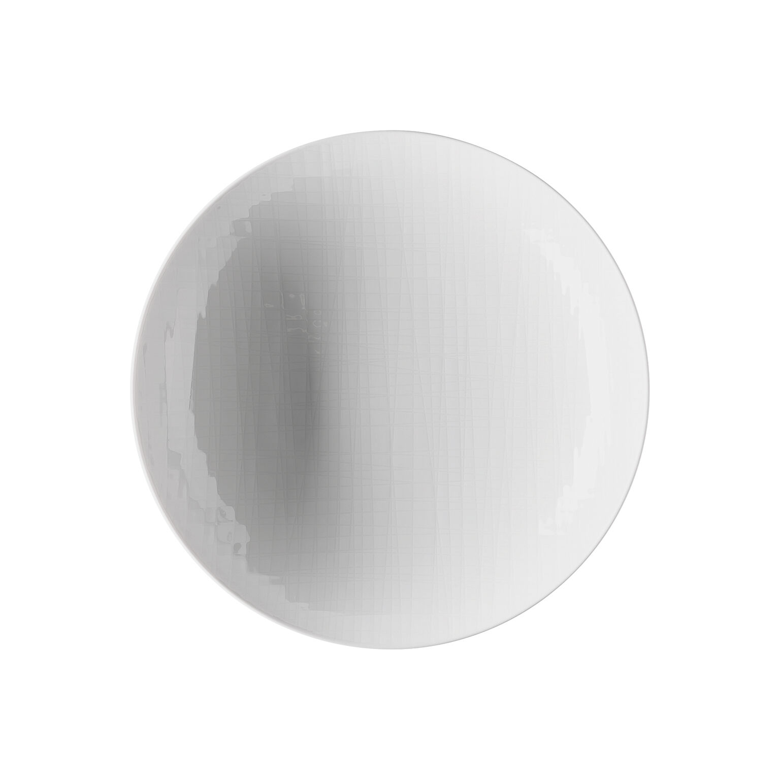 Mesh Weiss Teller 25 cm tief
