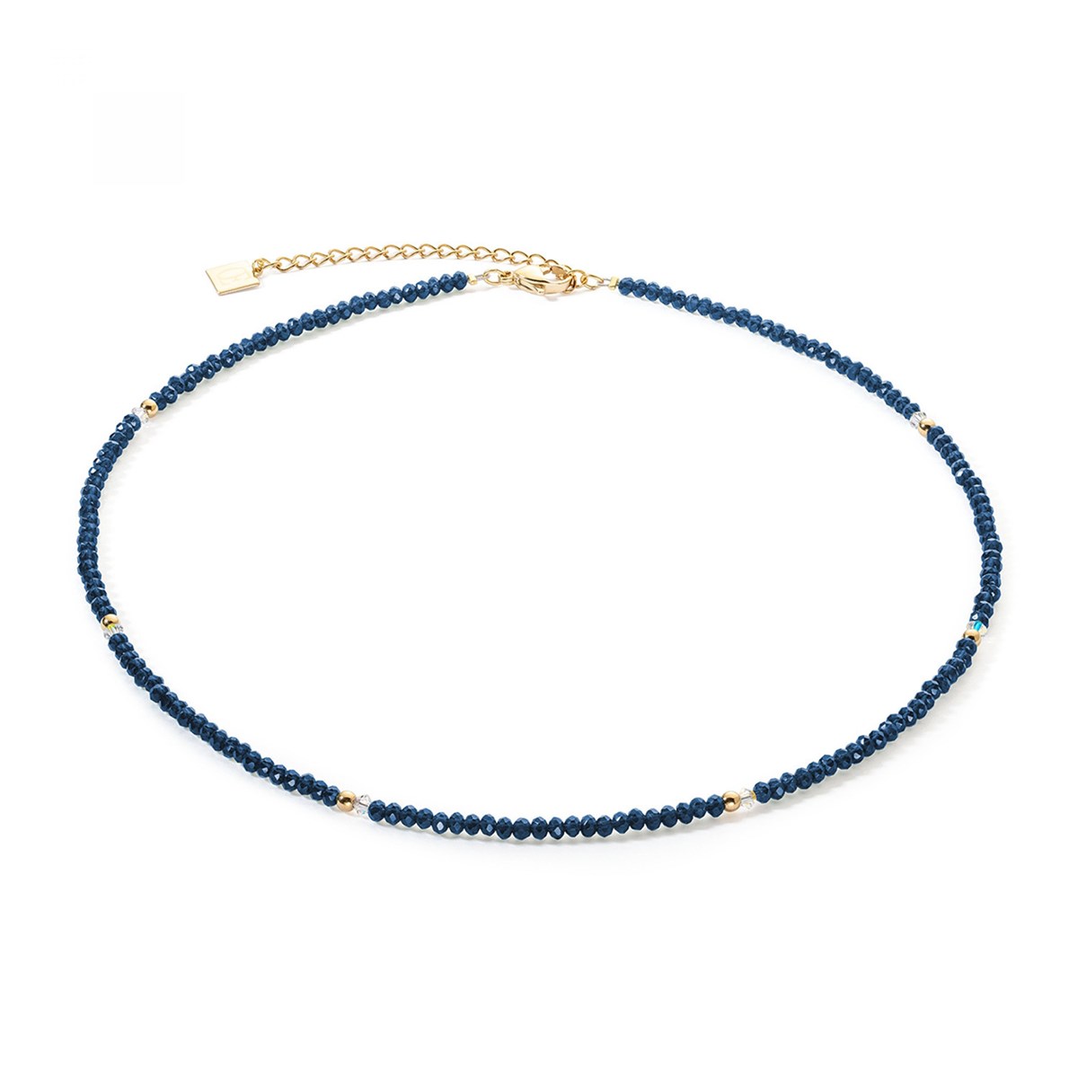 Collier Coeur de lion Little Twinkle doré-bleu foncé