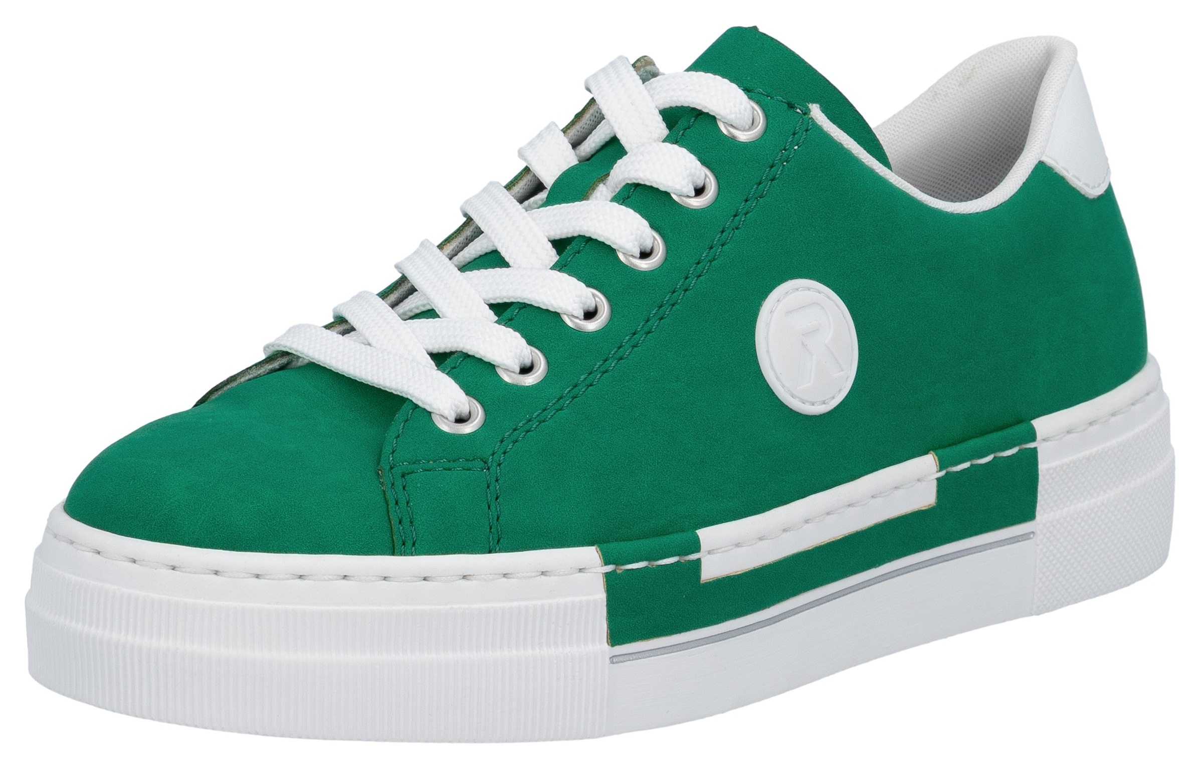 Rieker Sneaker  , Freizeitschuh, Halbschuh, Schnürschuh mit Plateausohle