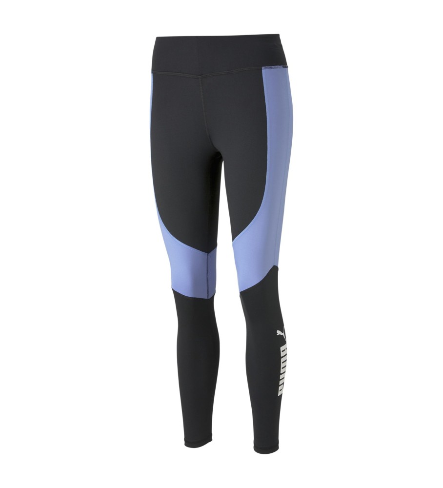Legging Puma Train Favorite Logo Cintura Alta 7/8 preta, lilás