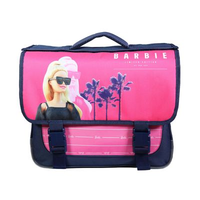 Cartable Barbie 38 cm - 2 compartiments - rose - Bagtrotter