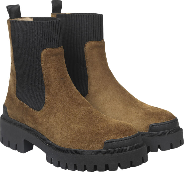ANGULUS Støvle med elastik 2209/019 mustard/sort