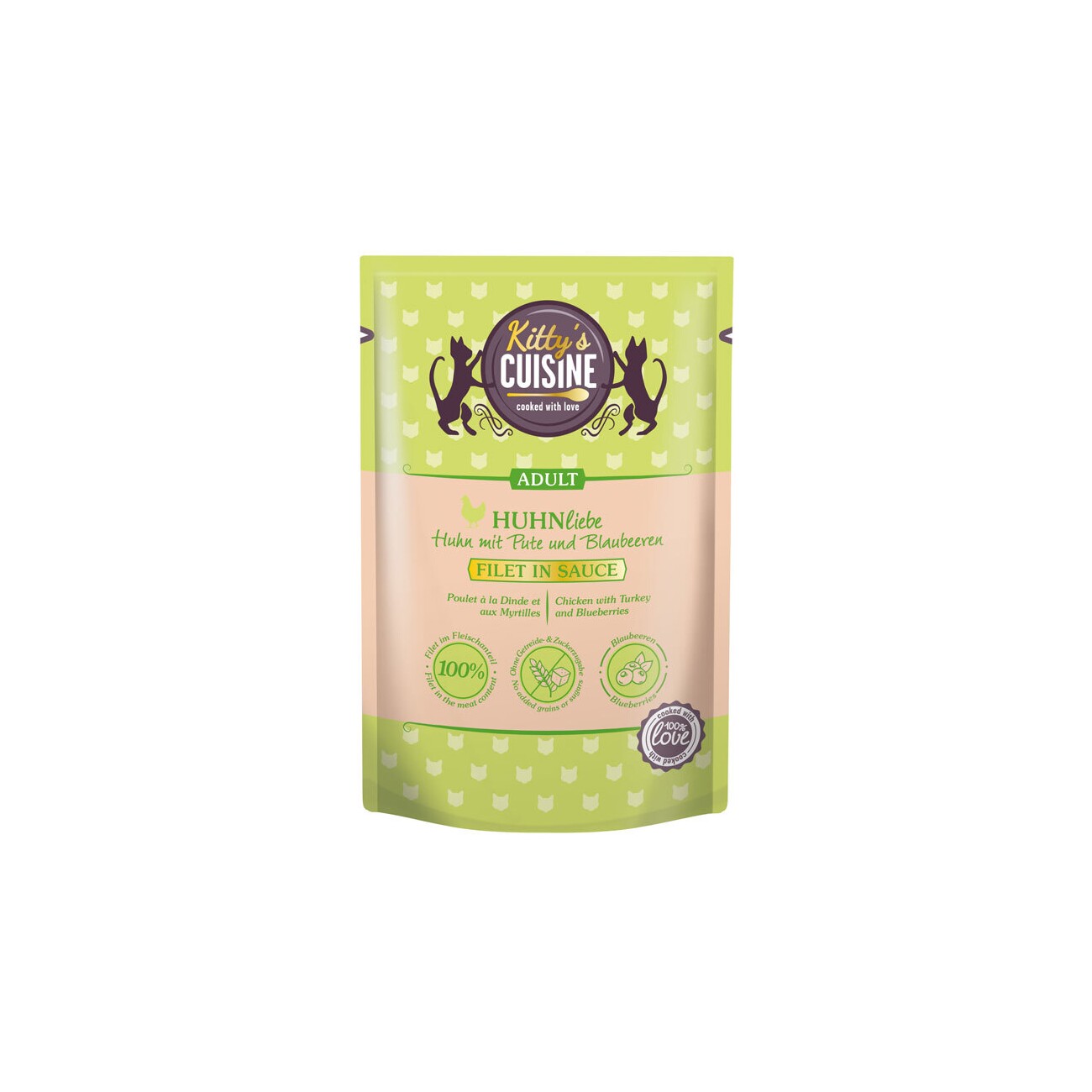 Kitty's Cuisine Nassfutter Katze Huhnliebe 12 x 70g