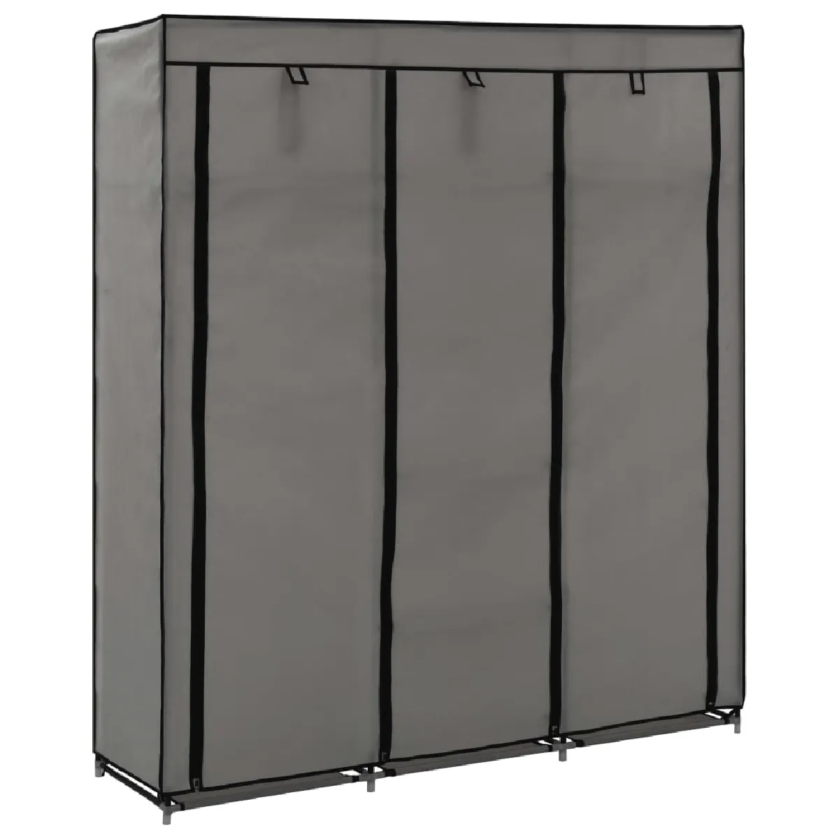 vidaXL Armoire avec compartiments - Gris