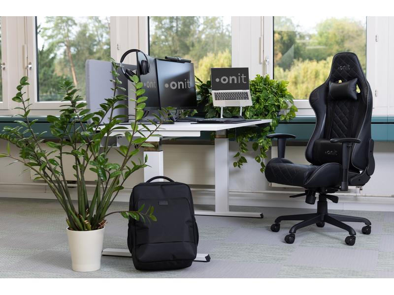 onit Gaming-Stuhl Deepblack Schwarz Bürostuhl für lange Gaming-Sessions und Arbeitstage