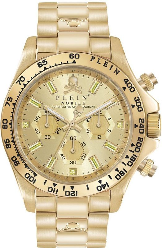 Philipp Plein - PWCAA1121 - Chronograaf Horloge - Goud - Roestvrij Staal
