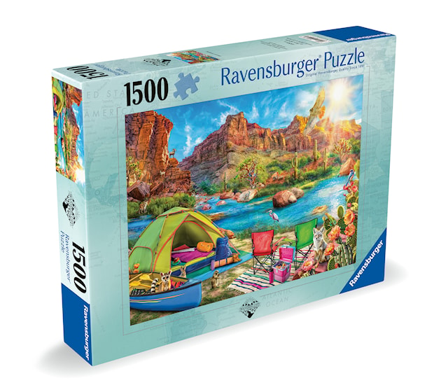 Puslespill Canyon Camping 1500 brikker, Ravensburger