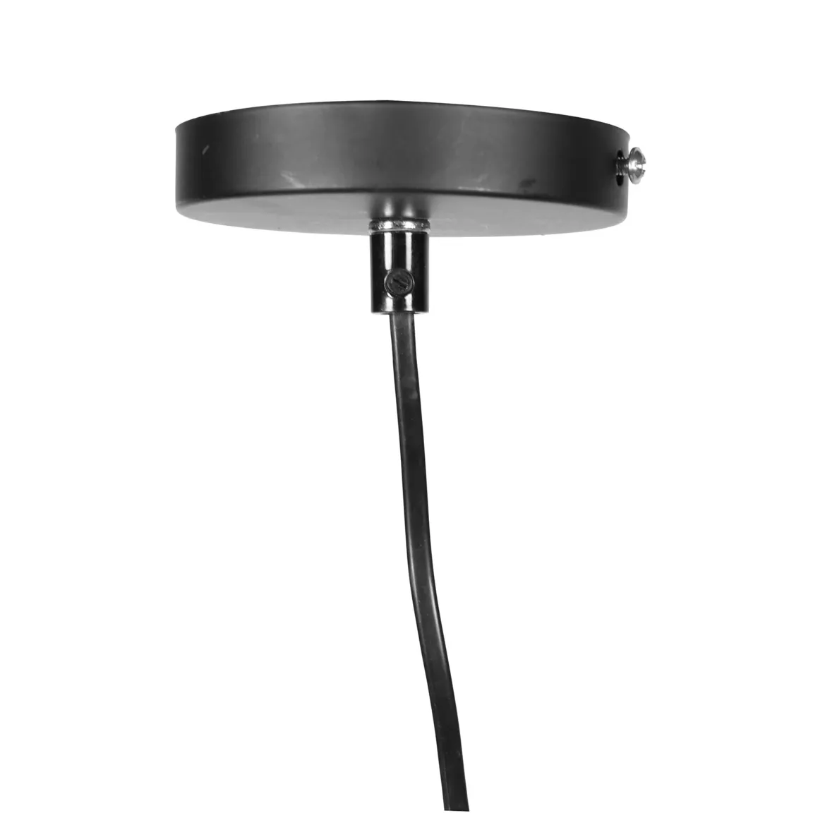 Suspension ronde métal marocaine (D34 cm) Gigogne Noir