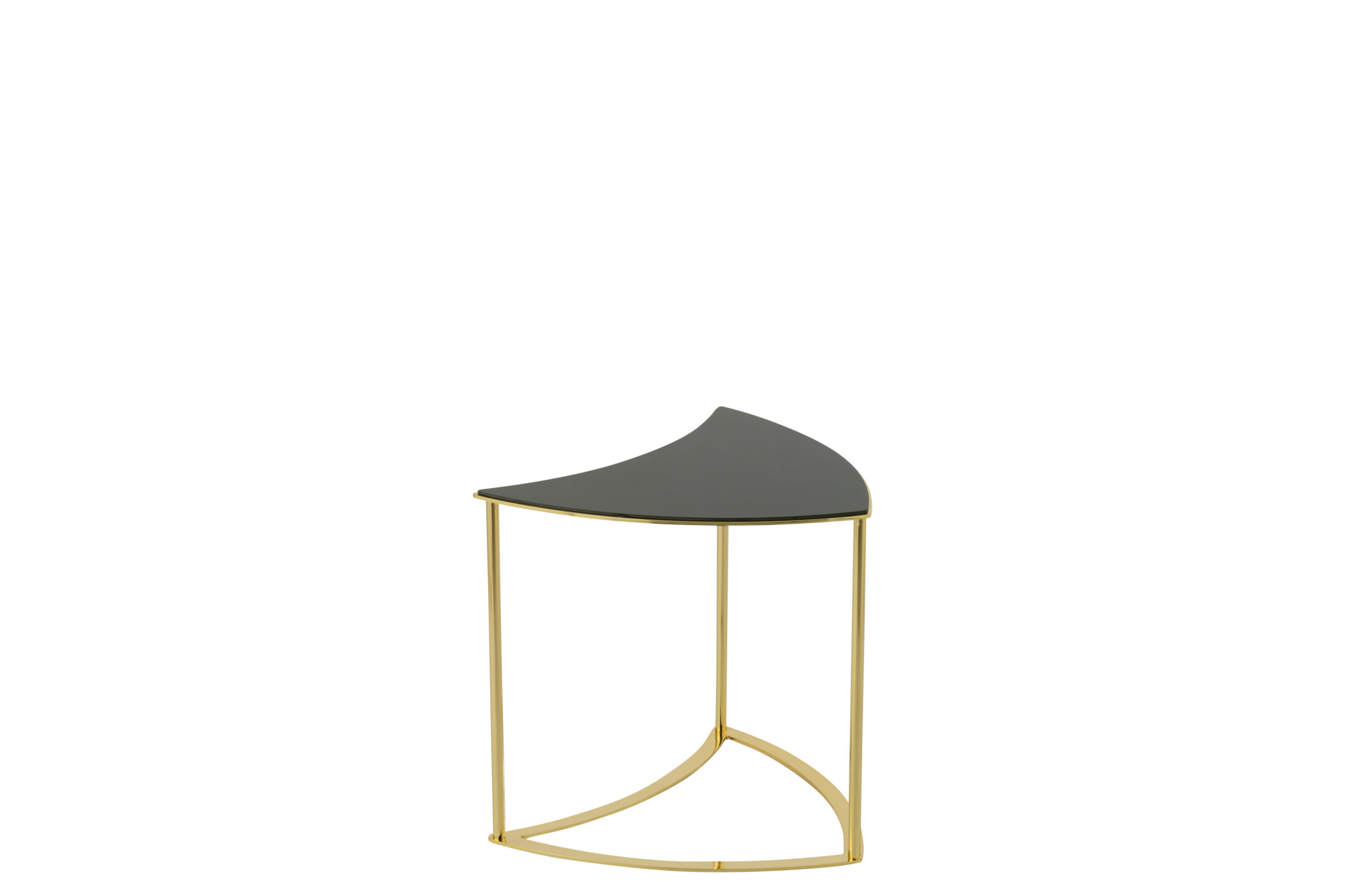 Bijzettafel Tornado zwart/goud - set van 6