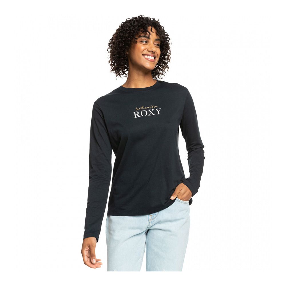 Roxy I AM FROM THE ATLANTIC - Tee-shirt Femme anthracite